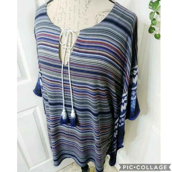Avenue Poncho Top Size 14 - Picture 2 of 7